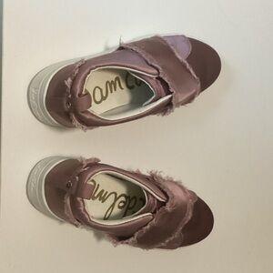 Sam Edelman Mauve Flats with Frayed Edges - Levine
